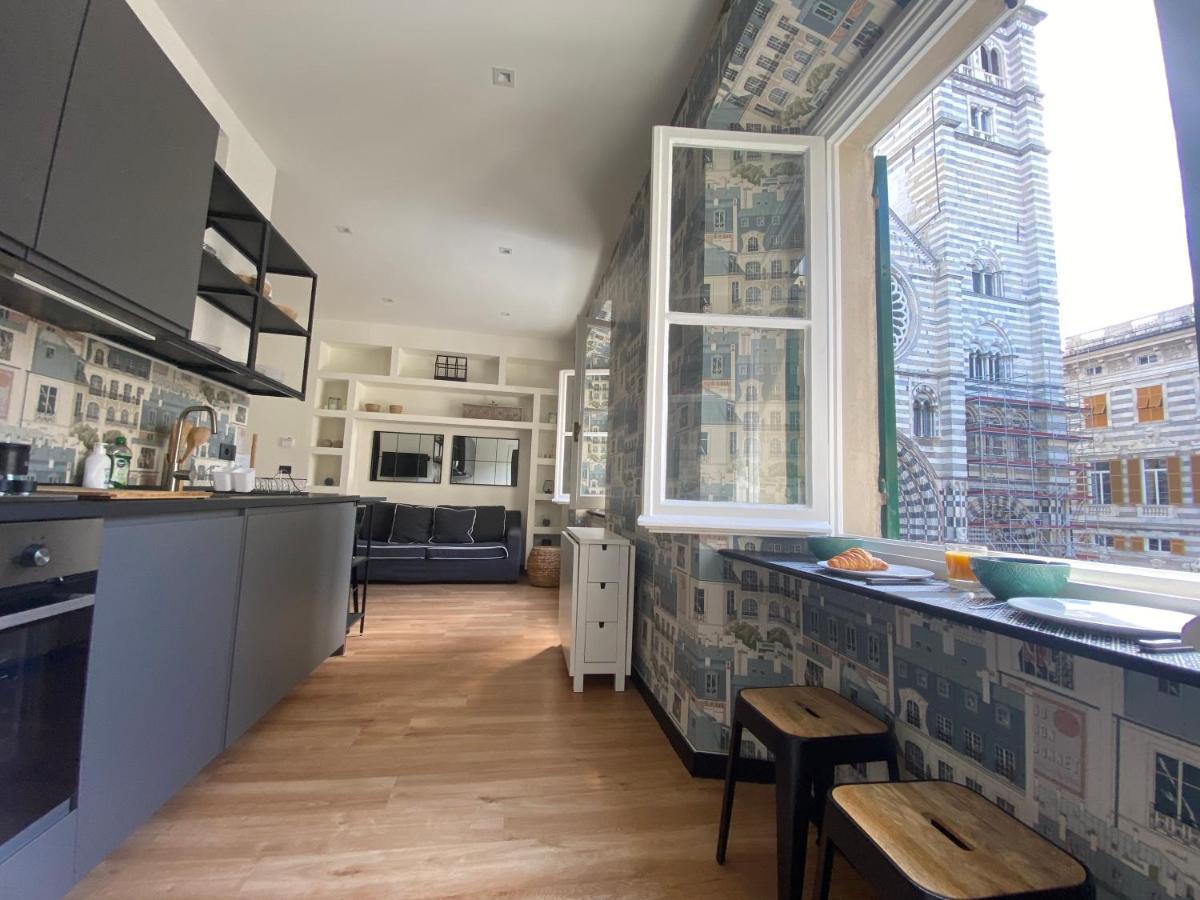 New Apartament In Front Of Genoa Cathedral מראה חיצוני תמונה